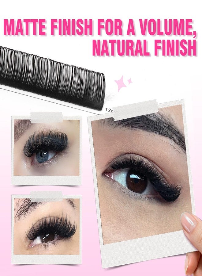 TDANCE Shimmy-Free Lash Extension Self Fanning Eyelash Extension True Matte Black Ultra Lightweight Volume Lash Extensions for Professional Salon Use(0.03-C,13-20mm) - Image 5